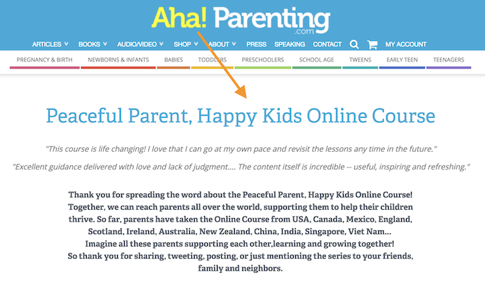 Aha! Parenting affiliate